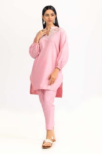 UAE -Tehwaar Yarn Dyed Embroidered Shirt And Trouser WGK-YDS-DE-2306