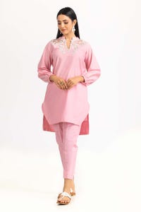 UAE -Tehwaar Yarn Dyed Embroidered Shirt And Trouser WGK-YDS-DE-2306