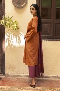 UAE -Yarn Dyed Shirt And Trouser With Dupatta WGK-YDS-DE-2558