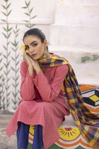 UAE -Yarn Dyed Shirt And Trouser With Dupatta WGK-YDS-DE-2564