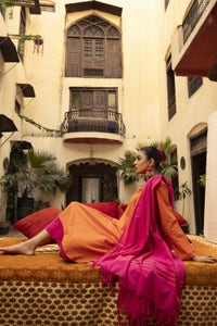 UAE -Yarn Dyed Shirt And Trouser With Dupatta WGK-YDS-DE-2565