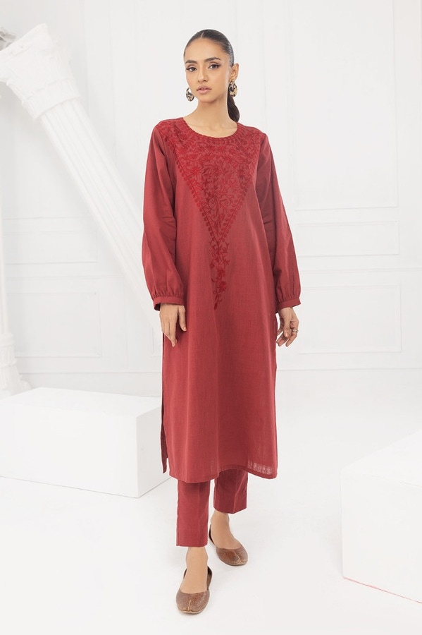 UAE -Yarn Dyed Embroidered Shirt And Trouser WGK-YDS-DE-2797
