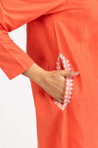 UAE -Har Roz Yarn Dyed Embroidered Shirt And Trouser with Printed Dupatta WGK-YDS-PE-2238