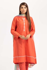 UAE -Har Roz Yarn Dyed Embroidered Shirt And Trouser with Printed Dupatta WGK-YDS-PE-2238