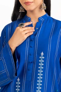 UAE -Har Roz Yarn Dyed Embroidered Shirt And Trouser with Printed Dupatta WGK-YDS-PE-2240