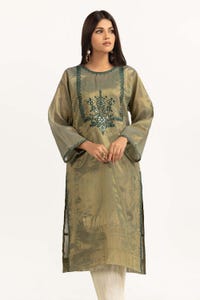 UAE -Tissue Silk Embroidered Shirt WGK-YDW-DE-2048