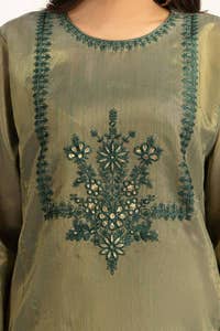 UAE -Tissue Silk Embroidered Shirt WGK-YDW-DE-2048