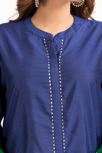 UAE -Color Block Yarn Dyed Block Printed Shirt And Trouser WGK-YDW-SP-2041