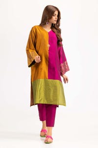 UAE -Color Block Yarn Dyed Block Printed Shirt And Trouser WGK-YDW-SP-2042