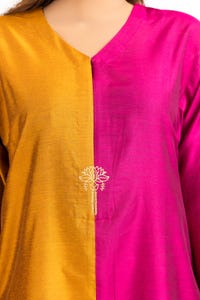 UAE -Color Block Yarn Dyed Block Printed Shirt And Trouser WGK-YDW-SP-2042