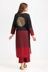 UAE -Color Block Yarn Dyed Block Printed Shirt And Trouser WGK-YDW-SP-2043
