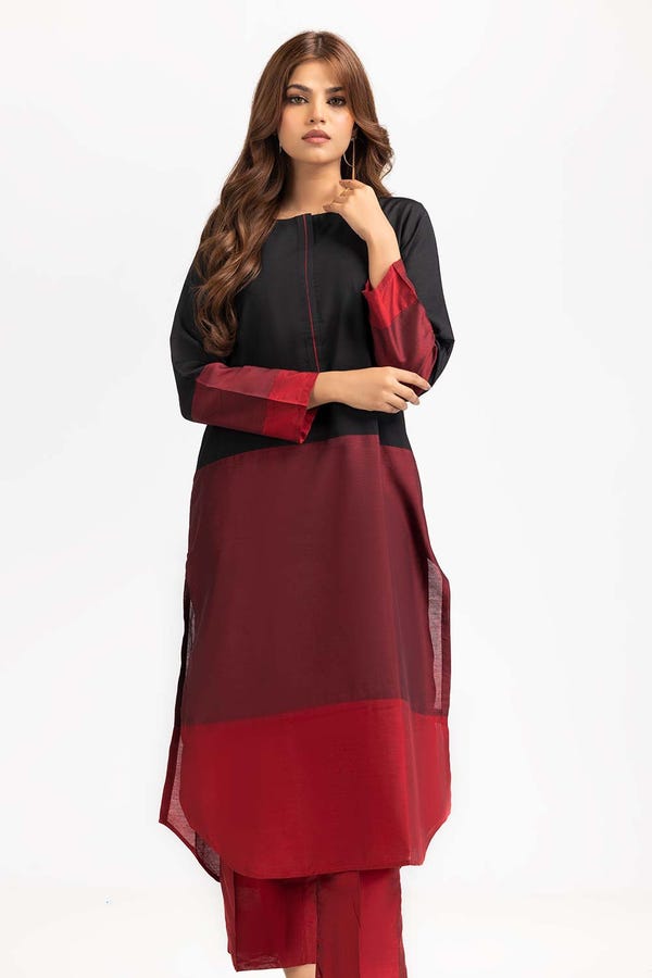 UAE -Color Block Yarn Dyed Block Printed Shirt And Trouser WGK-YDW-SP-2043