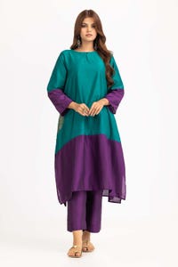 UAE -Color Block Yarn Dyed Block Printed Shirt And Trouser WGK-YDW-SP-2044