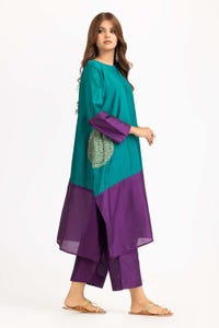 UAE -Color Block Yarn Dyed Block Printed Shirt And Trouser WGK-YDW-SP-2044