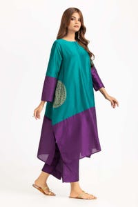 UAE -Color Block Yarn Dyed Block Printed Shirt And Trouser WGK-YDW-SP-2044