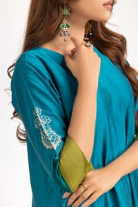 UAE -Color Block Yarn Dyed Block Printed Shirt And Trouser WGK-YDW-SP-2046