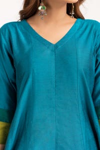UAE -Color Block Yarn Dyed Block Printed Shirt And Trouser WGK-YDW-SP-2046