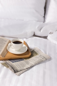 UAE -White Stripe Satin T-250 Quilt Cover Set 22B