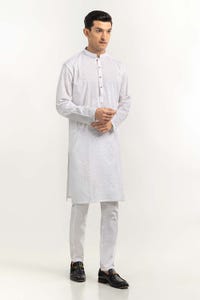 UAE -White Basic Kurta KR-PLN22-053
