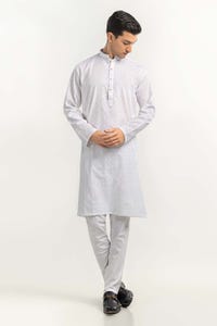 UAE -White Basic Kurta KR-PLN22-053