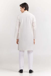 UAE -White Basic Kurta KR-PLN22-091
