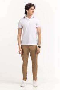 UAE -White Basic Polo PS-FPK23-009