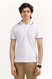 UAE -White Basic Polo PS-FPK23-009