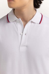 UAE -White Basic Polo PS-FPK23-009