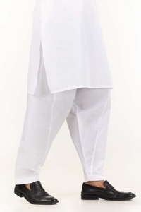 UAE -White Basic Shalwar SH-CTN23-001