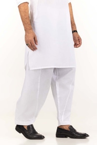 UAE -White Basic Shalwar SH-CTN23-001