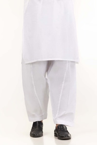 UAE -White Basic Shalwar SH-CTN23-001