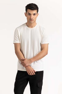 UAE -White Basic Tee TS-CNPK23-053