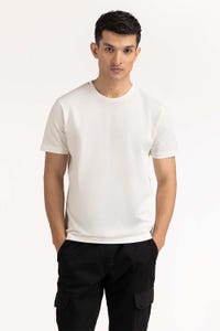 UAE -White Basic Tee TS-CNPK23-053