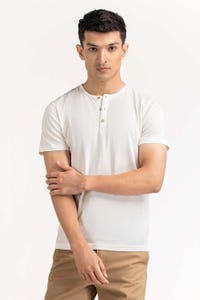 UAE -White Basic Tee TS-HLSJ23-067