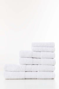 UAE -White Combed 6 Pcs Towel Set