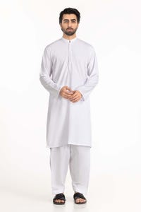 UAE -White Embroidered Kurta KR-EMB22-005