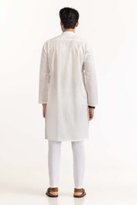 UAE -White Embroidered Kurta KR-EMB23-018