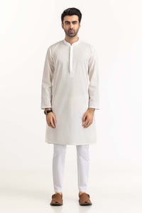 UAE -White Embroidered Kurta KR-EMB23-018