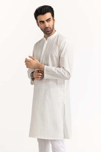 UAE -White Embroidered Kurta KR-EMB23-018
