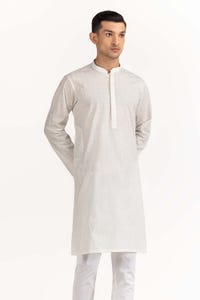 UAE -White Embroidered Kurta KR-EMB23-019