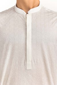 UAE -White Embroidered Kurta KR-EMB23-019