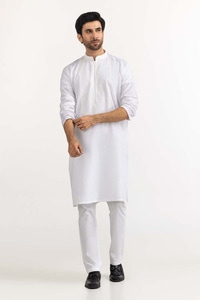 UAE -White Embroidered Kurta KR-EMB23-025