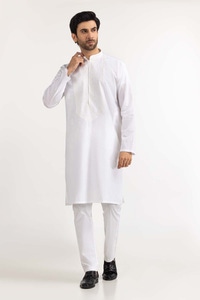 UAE -White Embroidered Kurta KR-EMB23-025
