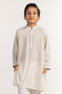 UAE -White Embroidered Kurta KR-KEMB24-002