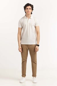 UAE -White Embroidered Polo PS-FPK23-183