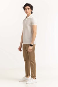 UAE -White Embroidered Polo PS-FPK23-183