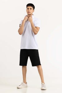 UAE -White Embroidered Polo PS-FPK23-188