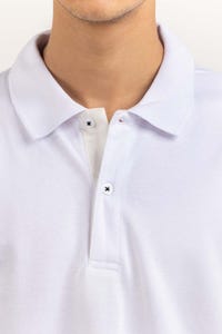 UAE -White Embroidered Polo PS-FPK23-188