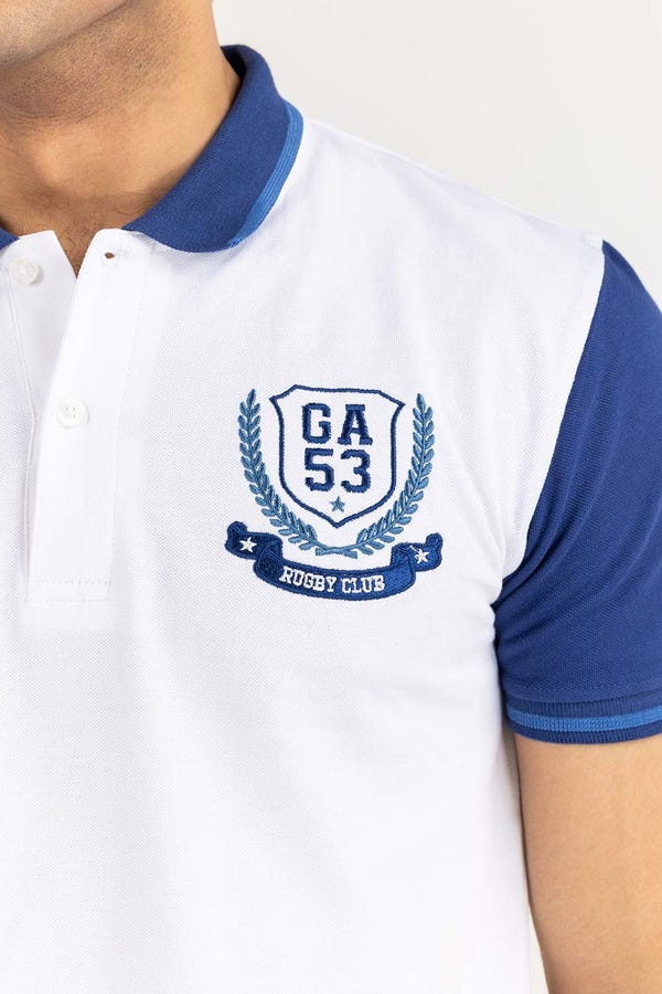 UAE -White Fashion Polo PS-FPK22-044