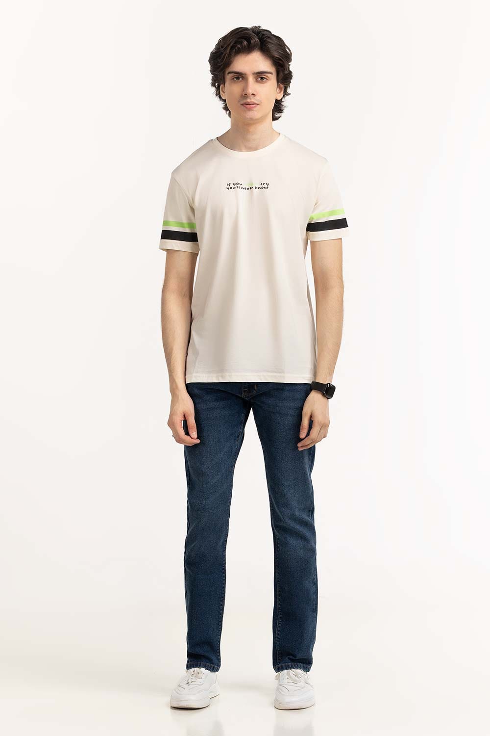 UAE -White Graphic Tee TS-CNSJ23-100